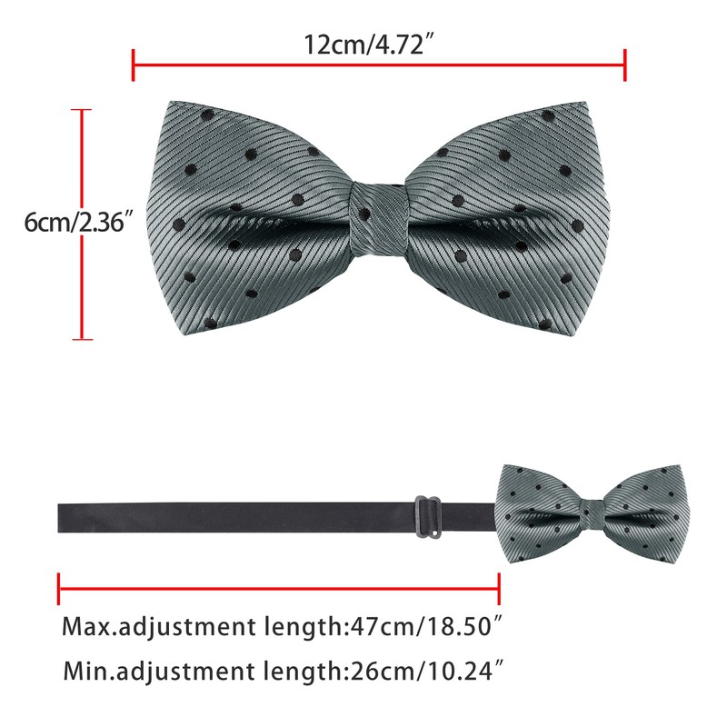 Allegra K Men's Women's Bowtie, Bowtie, Ribbon, Polka Dot Pattern,