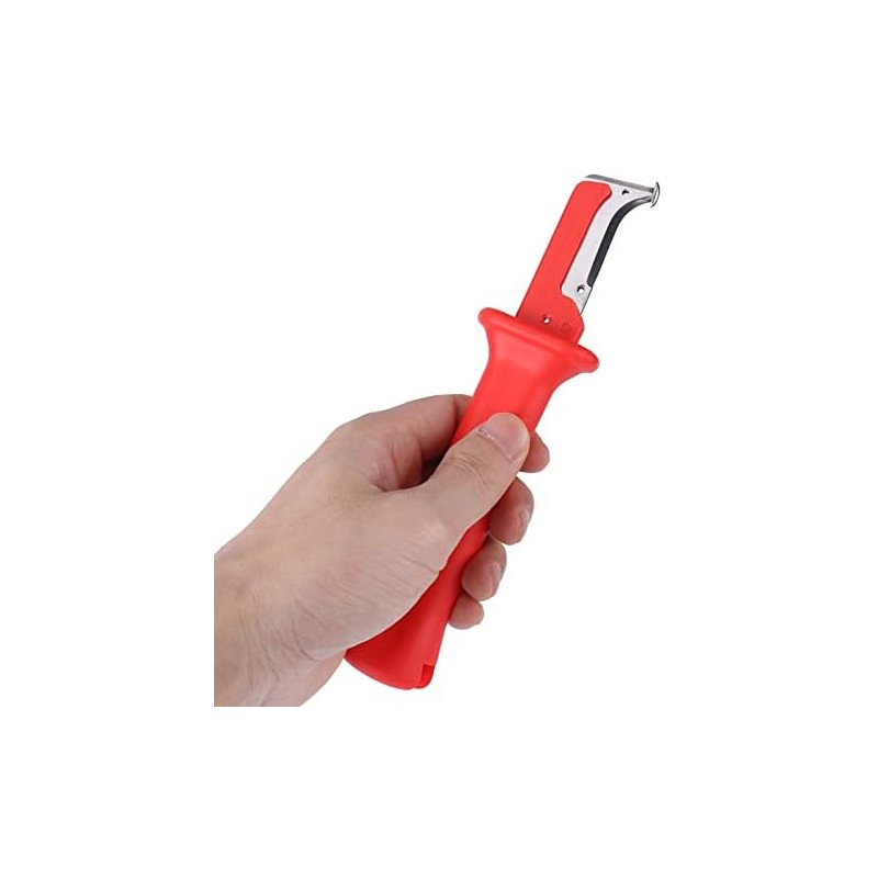 Cuchillo Pelacables Eléctrico de Seguridad, Aislamiento Rojo