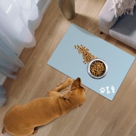 Absorbent Dog Food Mat, No Stains Quick Dry Dog Water Dispenser Mat, Pet Accessories Supplies,Easy Clean Dog Bowl Mat, Multiple Colors, Sizes & Purposes