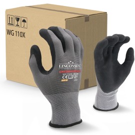 LINCONSON 12 Pack Safety Performance Series Construction Mechanics Work Gloves