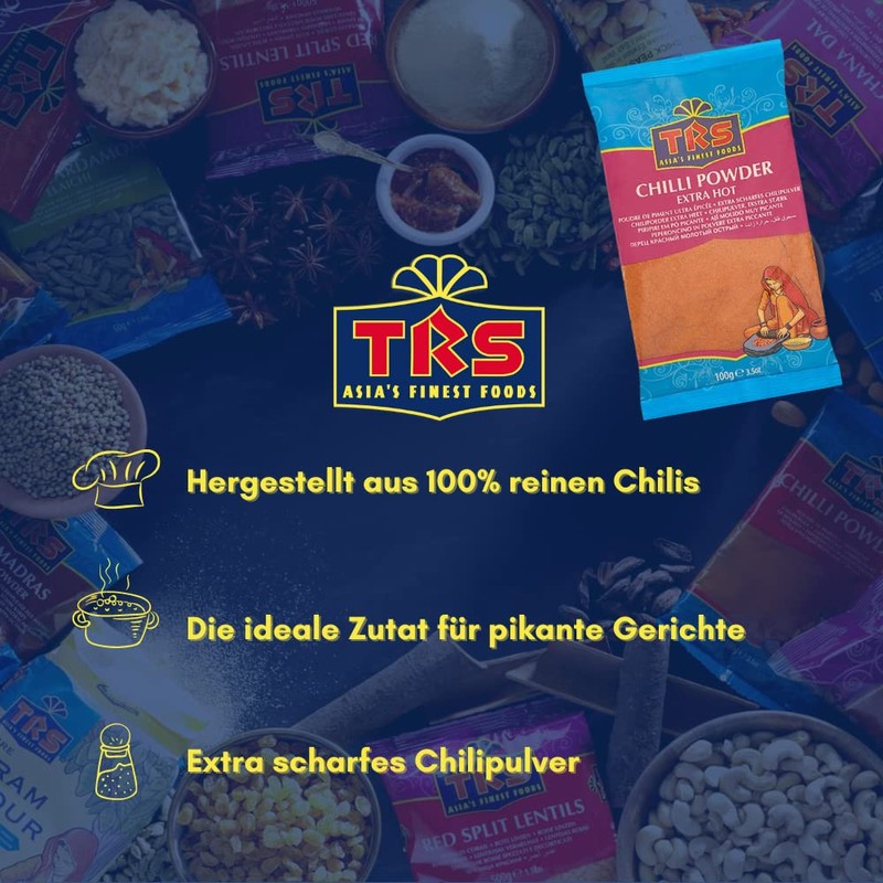 TRS Chilli Powder Extra Hot, 1 x 100 g