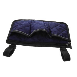 FRCOLOR Wheelchair Armrest Storage Bag Multifunctional Side Organizer for Daily Essentials and Spacious Design Fits Various Wheelchair Types Seniors and Mobility Users