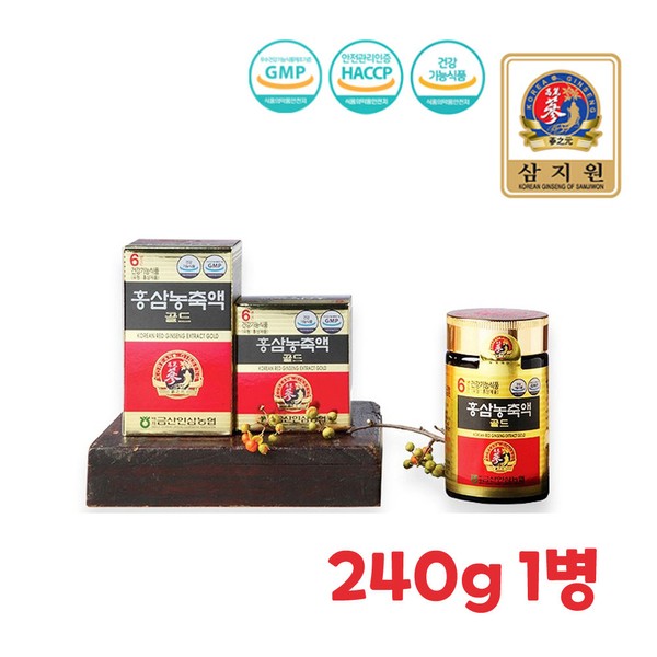6-year-old red ginseng extract certified by Ministry of Food and