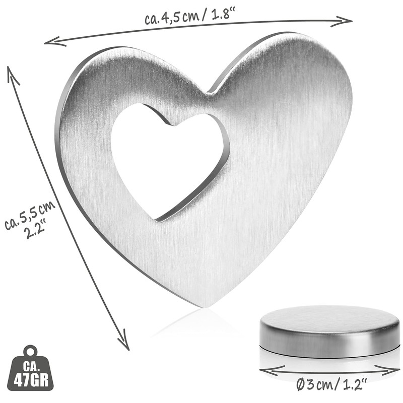 com-four® Stainless-steel Tablecloth Weights with Magnetic Clip