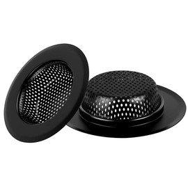 [Set of 2] Punching, Garbage Receptor, Sink Garbage Receptor, Drainage, Bathtub, Bath, Garbage Receptor, Washbasin, Sink, Garbage Receptor, Garbage Receptor, Stainless Steel, Broadside Garbage Filter (Outer Diameter 2.2 inches (5.5 cm), Inner Diameter 1.