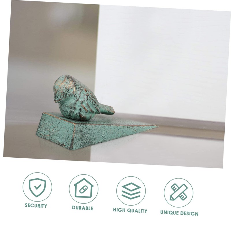 Ciieeo Outside Door Wedge Stopper Strong Cast Iron Doorstop Home