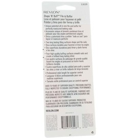 REVLON SHAPE N BUFF 5 Count Nail Buffer Composite/Plastic Coarse, Fine