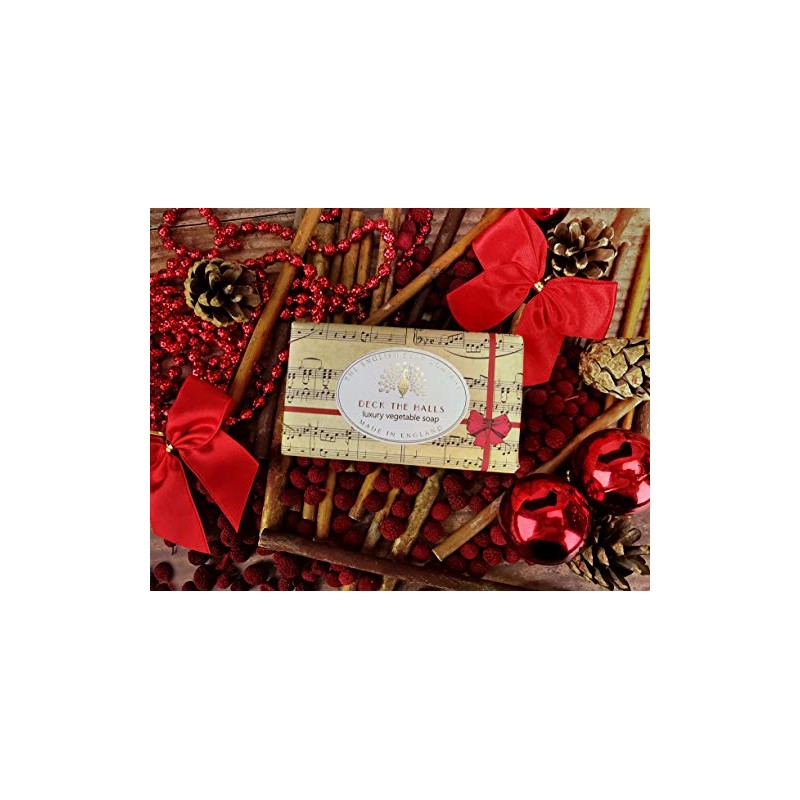 The English Soap Company Festive Soap Bar 190g Deck the