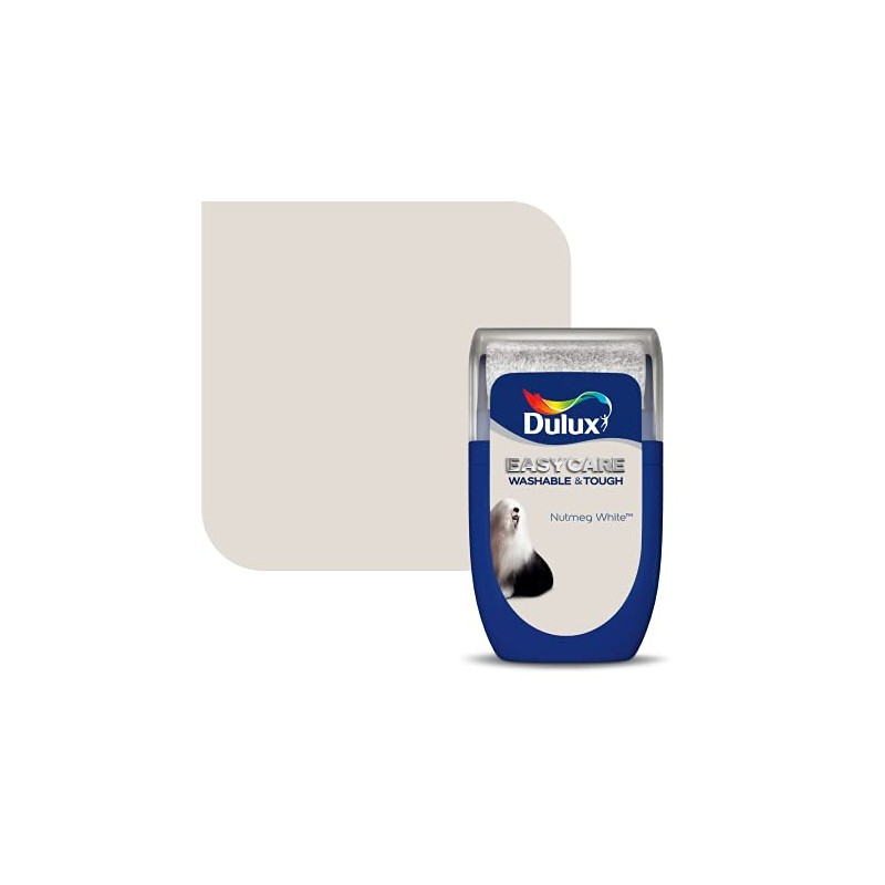 Dulux Easycare Washable & Tough Tester Paint, Nutmeg White, 30