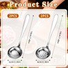 4Pcs Ladle Stainless Steel Spoon Kitchen Slotted Spoons and Soup