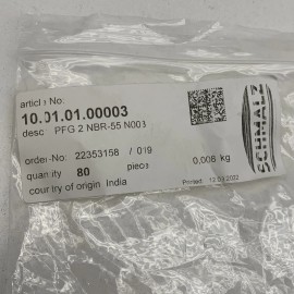 Schmalz (10-Pack) Schmalz 10.01.01.00003 Vacuum Round Flat Suction Cup PFG 2 NBR-55 N003