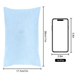 Winmany Small Pillow, 11 x 7 Inch, Mini Pillow with Removable Plush Pillow Case, Rectangle Pillow, Wrist Knee Neck Lumbar Travel Small Pillow for Adults