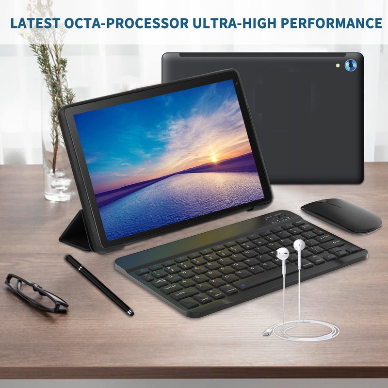 AEEZO 10.1'' Android 14 Tablets HD Touchscreen Octa-Core 10+128GB WIFI