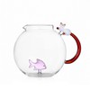 Ichendorf Tabby Cat Jug Pink Fish & White Cat with
