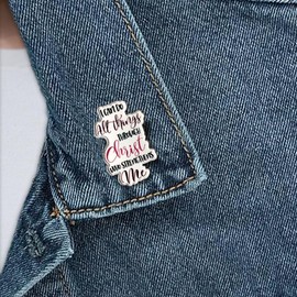 WIRESTER Cute Metal Enamel Lapel Pin Brooch Badge Pin for Men Women Clothing Bags Hats Backpack Decorations - Christian Bible Verses Philippians 4:13