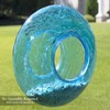 CLEVER GARDEN Glass Bird Feeder, Hanging Outdoor Decoration for Wild