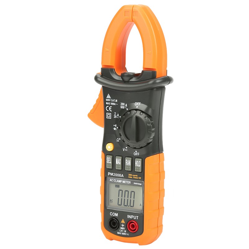 PEAKMETER PM2008A Handheld Digital LCD Clamp Meter AC/DC Voltage Diagnostic