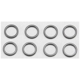 Yokomo ZC-A5710BA Aluminum Shims, 0.2 x 0.3 x 0.04 inches (5 x 7 x 1.0 mm), Pack of 8 (Black)