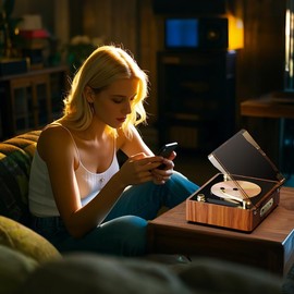 MANAYO Bluetooth CD Player with Built-in Speakers for Home, Desktop Retro CD Music Player with Blutooth Receiver & Transmitter, FM Radio, Aux Input Output, USB Playback, and Remote Control