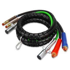 PetMigo 15FT 3 in 1 Air Line Hose Wrap for Semi Truck Trailer Tractor ABS & Power 7 Way Electrical Cable Line