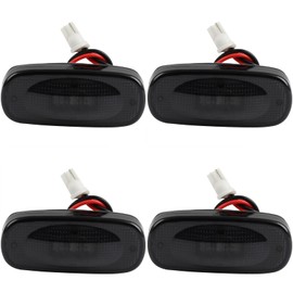 LBRST 4x Smoked Lens Amber/Red LED Bed Side Marker Light Fit For Dodge RAM 2500 3500 2003-2009 Dual Wheeler Led Fender Light Double Wheel Pickup Truck