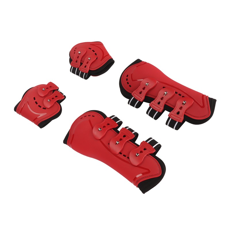 Horse Front Hind Leg Boots Breathable Impact Resistant Open Front