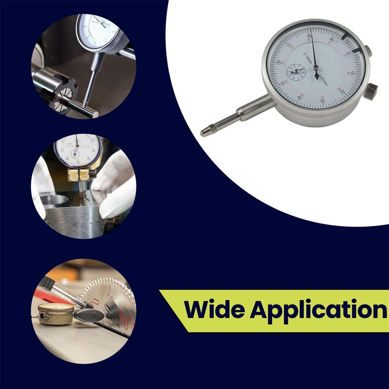 Dapetz ® Dial Test Indicator Gauge 0-10mm, 50mm Accuracy Metric