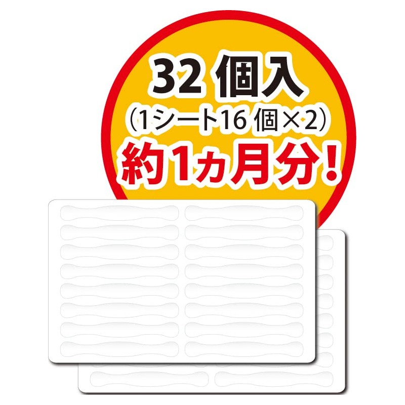 Advanced MZS-01 Non-Slipping Stickers, Pack of 32, Approx. 1.6 x