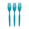 Fun Express - Turquoise Plastic Forks (50pc) - Party Supplies