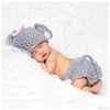 Newborn Baby Girl / Boy Crochet Knit Costume Photography Prop Outfits (Baby Girl Elephant)
