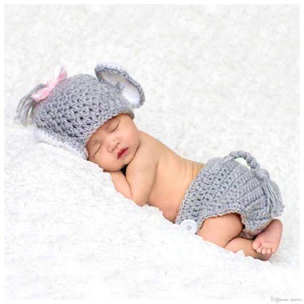 Newborn Baby Girl / Boy Crochet Knit Costume Photography Prop