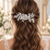 Wedding Pearl Leaf Hairpin Bridal Hairpin Handcrafted Flower Headband For