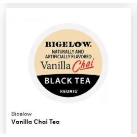 Bigelow  Bigelow Vanilla Chai Black Tea Keurig K-cups  - 22 K-cups