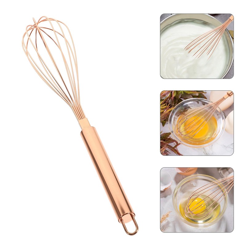VOSAREA Mini Whisk Small Stainless Steel Whisk Kitchen Tiny Egg