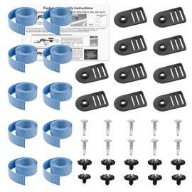 Pool Solar Cover Reel Straps, Pool Reel Tube & Blanket Fastening Kit Replacement for Feherguard Pool Roller System, Fastener Used to Attach Solar Blanket to Solar Reel,10 Straps (5 Stacked Pairs)
