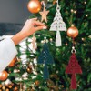 WEBEEDY 3 Set Macrame Christmas Ornaments Kit Christmas Tree DIY