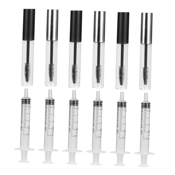 IWOWHERO 12PCS Empty DIY Mascara Tube Set Eyelash Eyeliner Containers