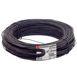 Iron Wire Reinforcement Construction Black Annealed Tubular Wire Binding Wire Universal Florist Wire 0.85 kg Diameter 1.2 mm 100 m
