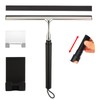 Shower Squeegee with Long Handle – Includes Replacement Silicone Blade,