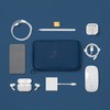 OneNine5 Eco-Friendly Essentials Pouch, Havelock Blue. Organiser and Bag for