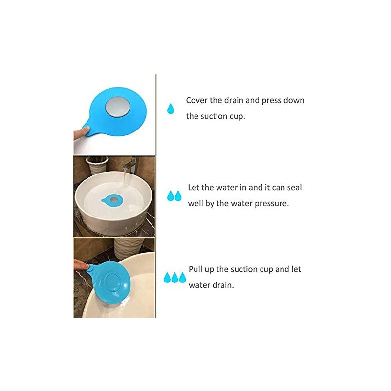 Mydio Bathtub Drain Stopper Silicone Bath Tub Drain Stopper Plug