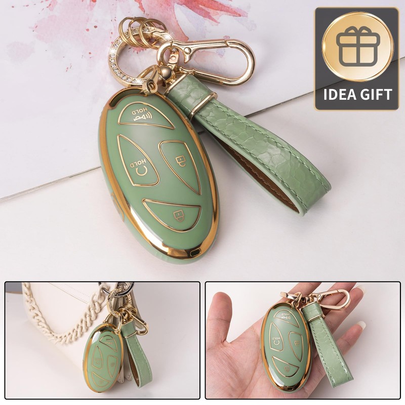 Muzizyq Compatible for Key Fob Cover, Green