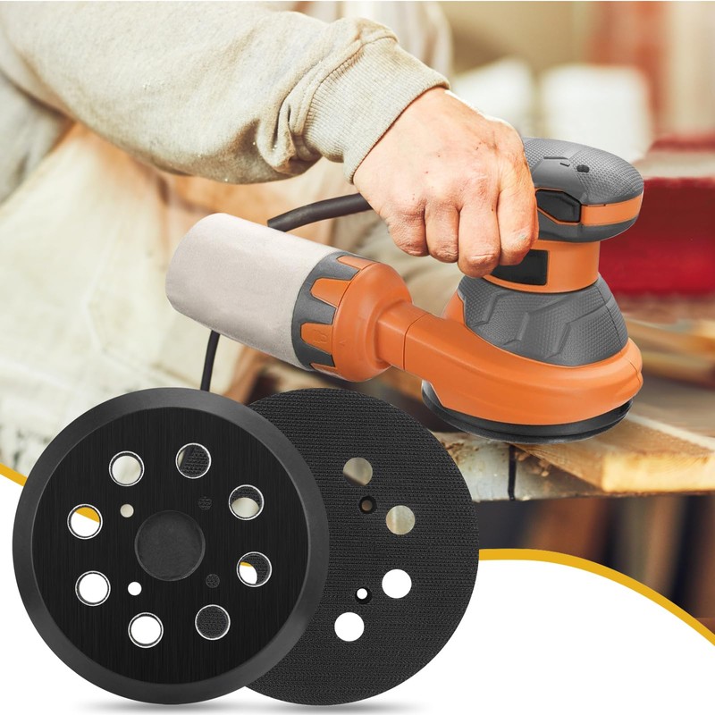 Gnellkoor 5 Inch 8 Hole Orbital Sander Pads Compatible with