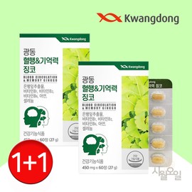 Guangdong Life Health Partner 1+1 Guangdong Blood Circulation Memory Ginkgo Blood Circulation Improvement Memory Approximately 4 months worth / 1+1 광동 혈행 기억력 징코 혈행개선 기억력 약4개월분