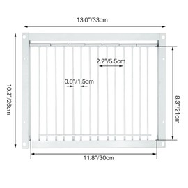 Junniu 11.8in/30cm Pigeon Cage Door One Way Entrance Door Bird T Trap Birdcage Iron Wire Trap Door for Racing Pigeon Bird Cage Breeding Supply 11.8in (30cm)