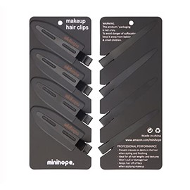 Clip de pelo Negro Casual para todas las longitudes y texturas de cabello, 8 piezas, HASPEDE, clip, Bailarinas, para mujeres