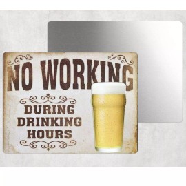 Unbranded No Working During Drinking Hours Tin Sign Door Home Wall Decor Metal