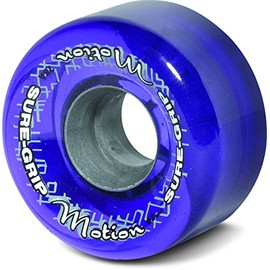 Sure-Grip Motion Outdoor Quad Roller Skating 62mm Clear Purple