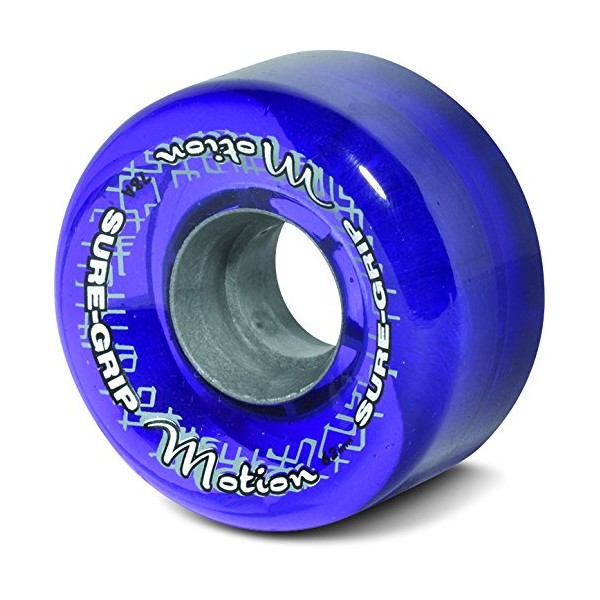 Sure-Grip Motion Outdoor Quad Roller Skating 62mm Clear Purple