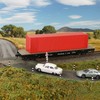 Evemodel 9pcs 40ft HO Gauge 1:87 Shipping Container Blank Colored